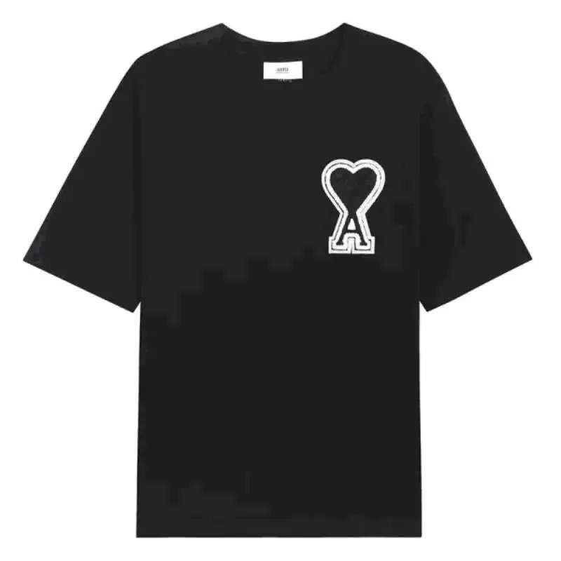 BAPE Heart Logo Black T-Shirt Men's Streetwear