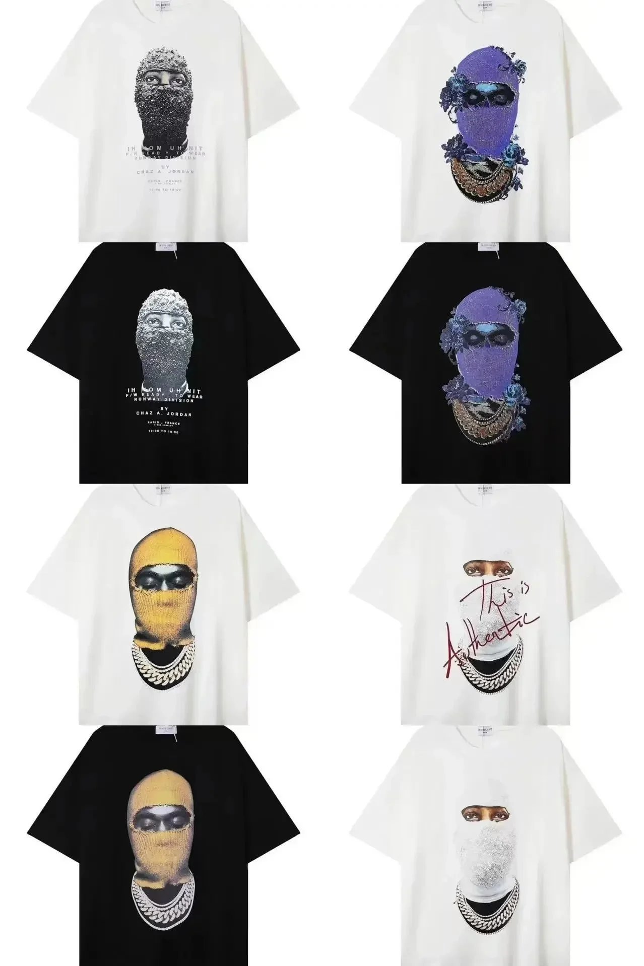Chaz A. Jordan T-Shirt Collection with Mask Art Design