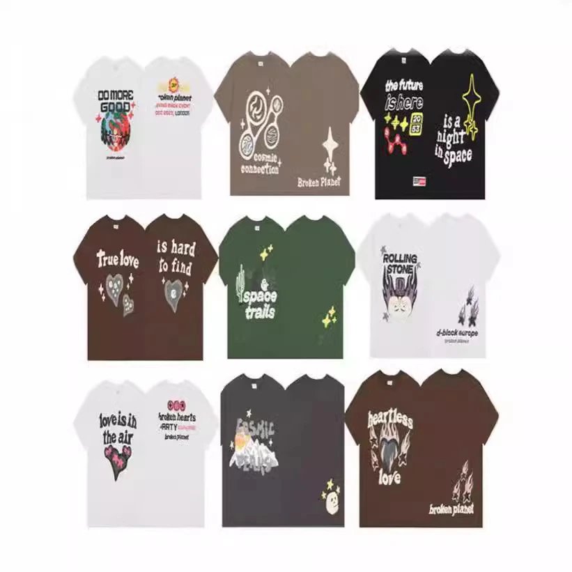 Broken Planet T-Shirts Collection - Cosmic & Romantic Designs