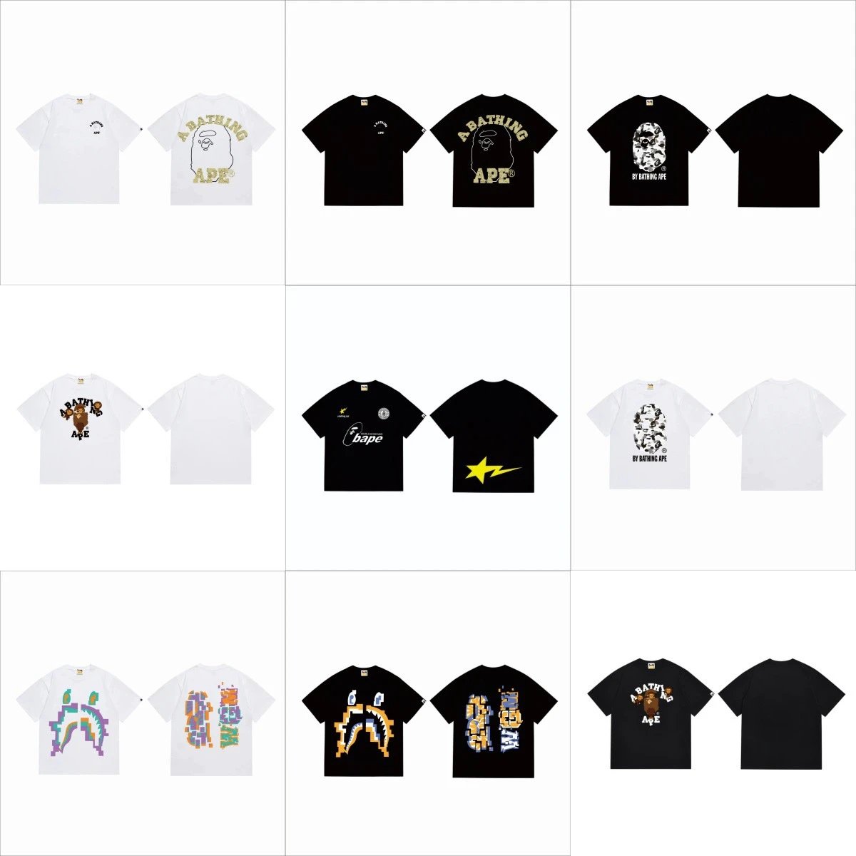 A Bathing Ape T-Shirts Collection - Streetwear Fashion