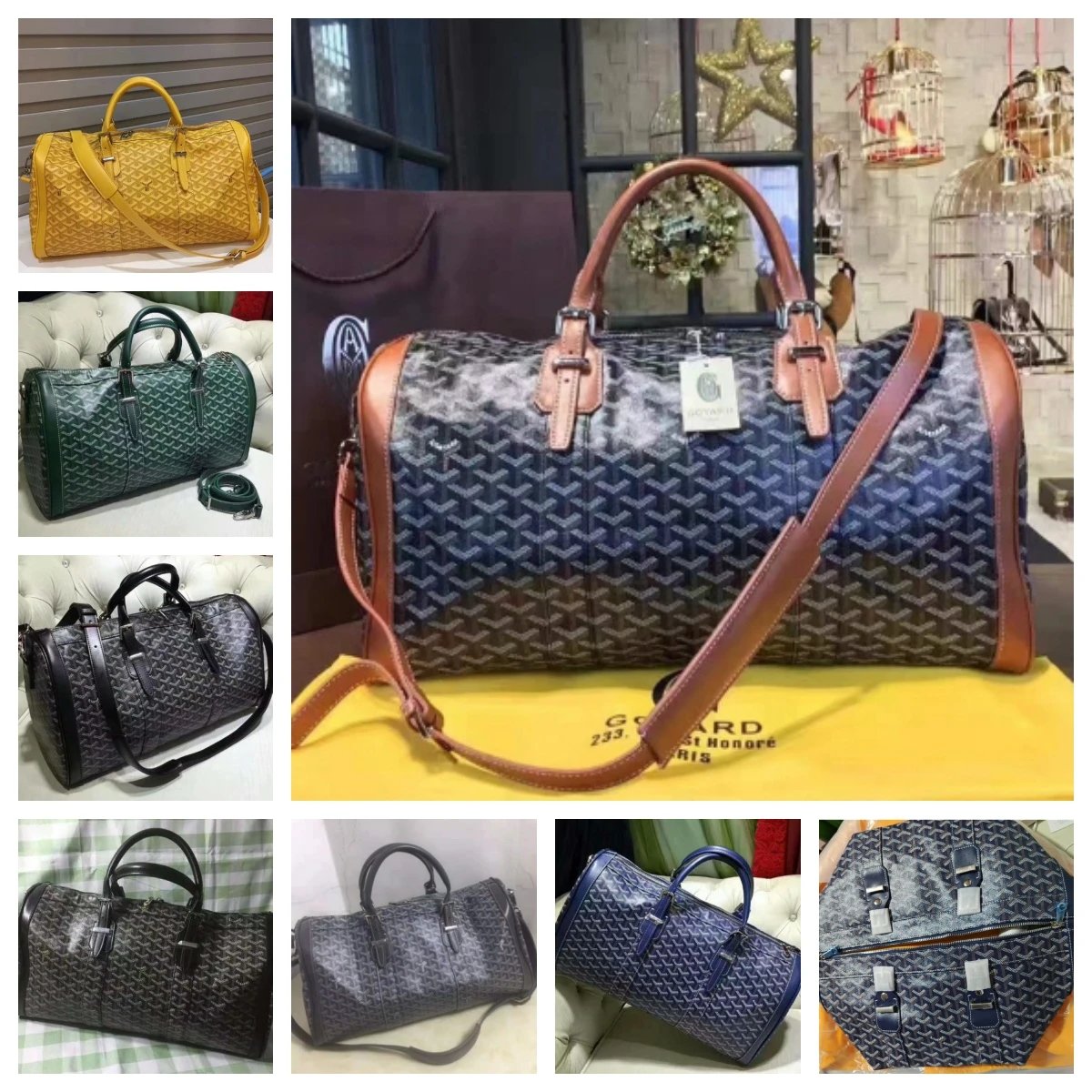 Goyard Saint Louis Duffle Bag Monogram Canvas Travel Bag