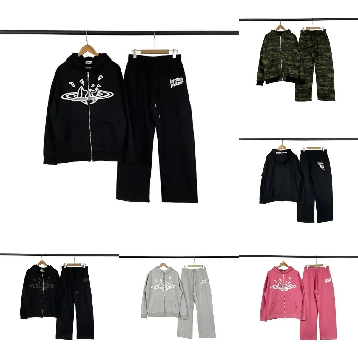 Broken Planet Hoodie & Pants Set - Casual Streetwear Tracksuit