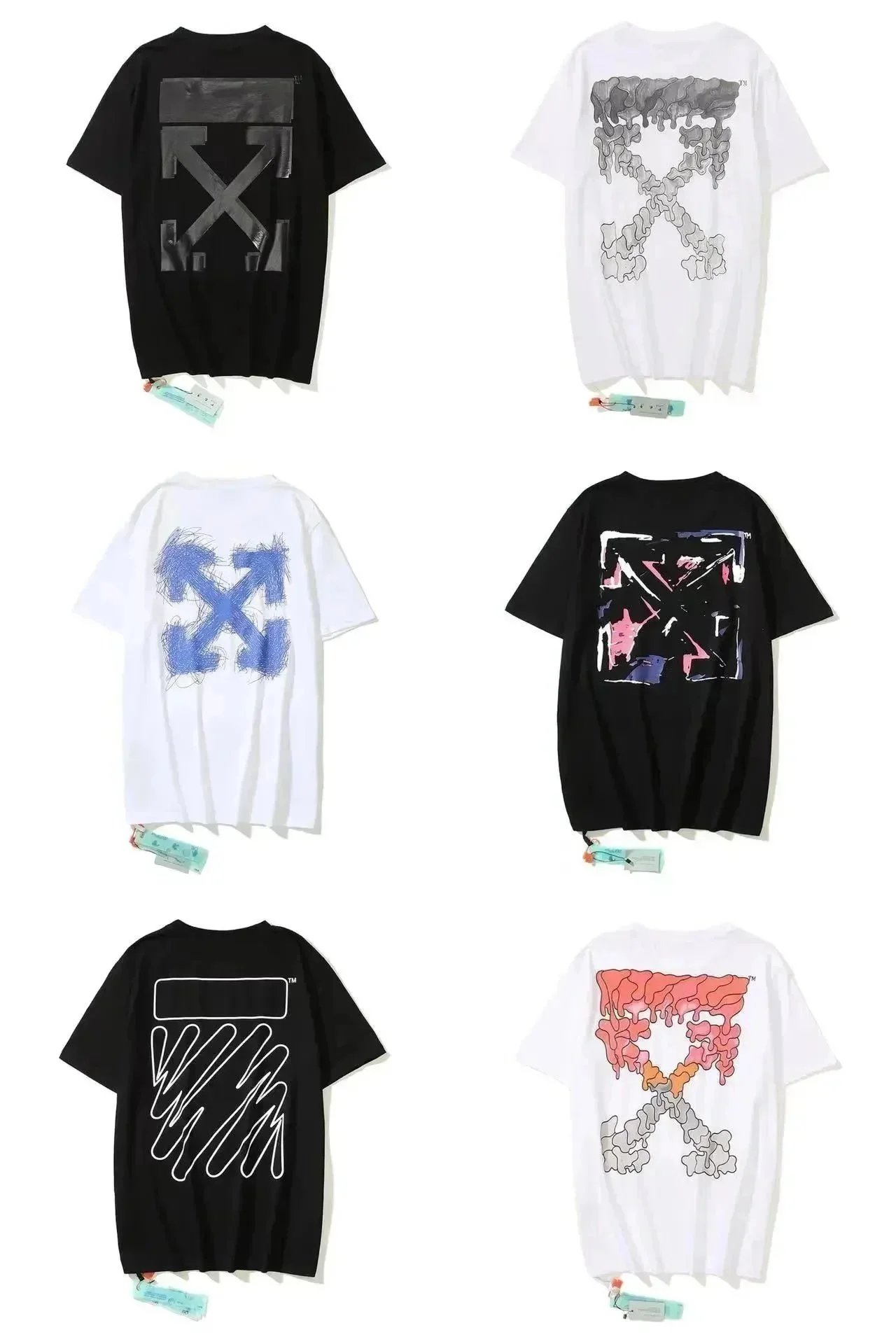 OFF-WHITE Arrows Print Oversized T-Shirt for Men and Women