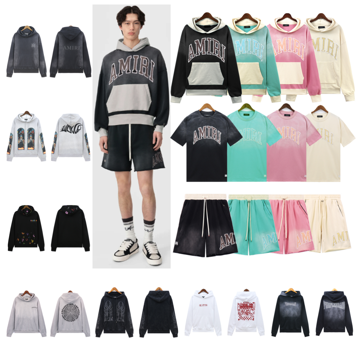 AMIRI Hoodies Sweatshirts T-Shirts Shorts Collection
