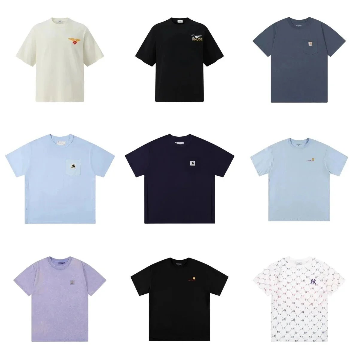RHUDE Basic T-Shirt Collection - Minimalist Streetwear Design