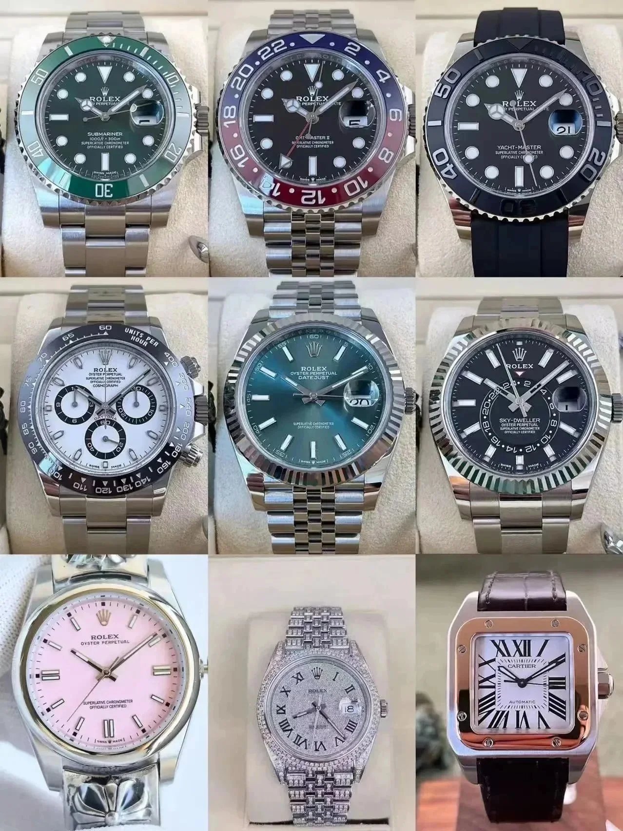 Luxury Rolex Watches Collection - Submariner, Daytona, Yacht-Master, Sky-Dweller