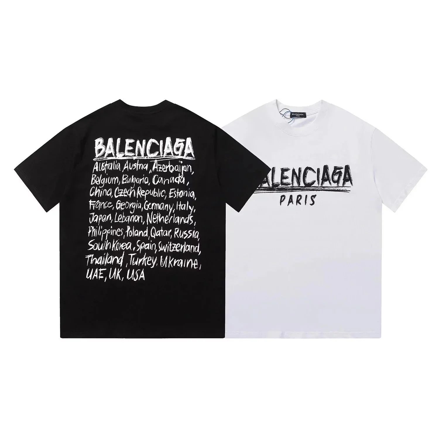 Balenciaga Paris Logo T-Shirt Men Women Oversized Streetwear Tee