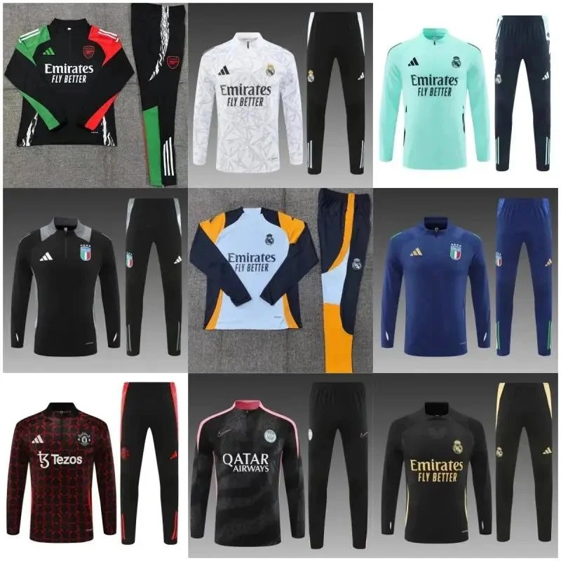 Official Football Training Kits for Men - Real Madrid, Arsenal, Manchester United