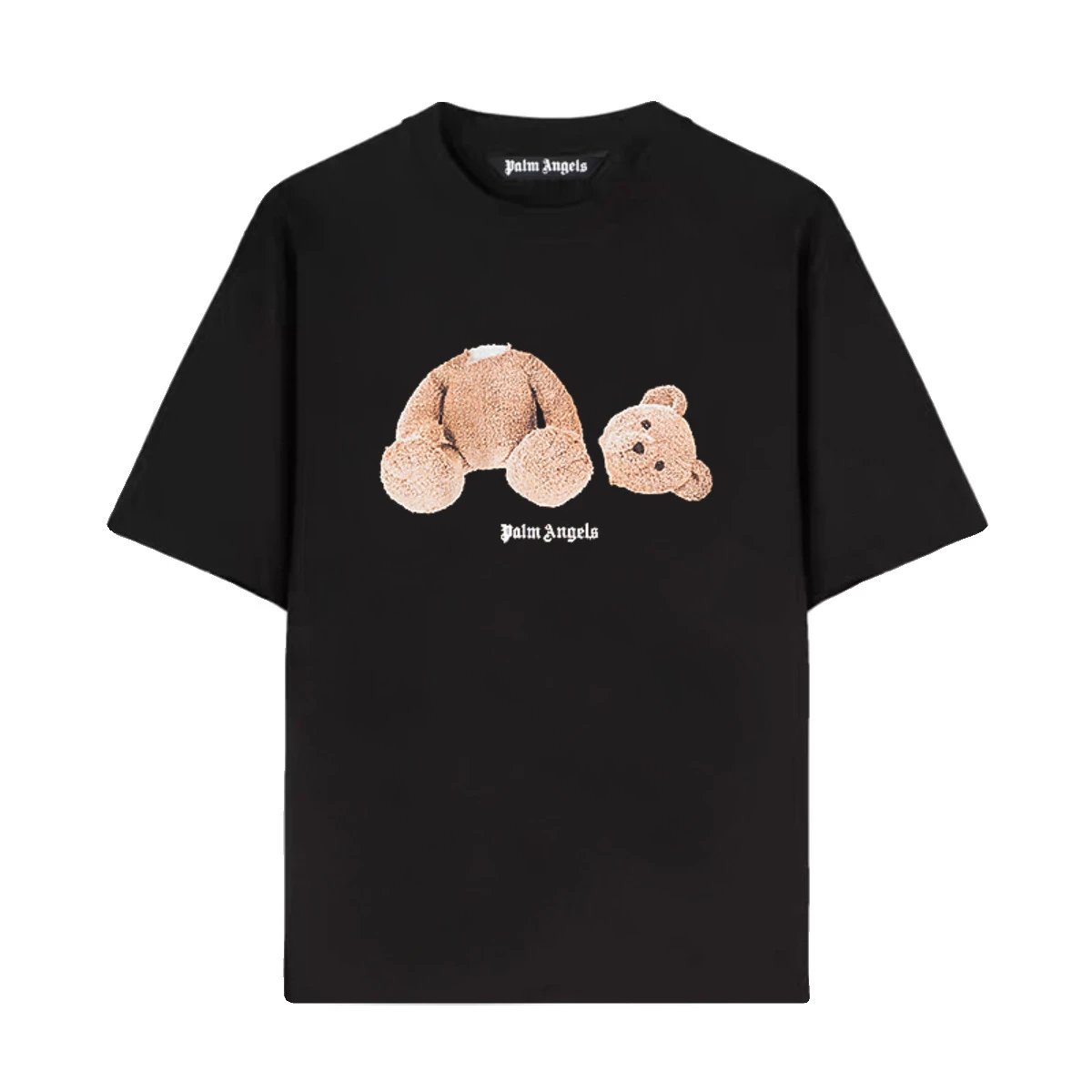 Palm Angels Teddy Bear Print Black T-Shirt