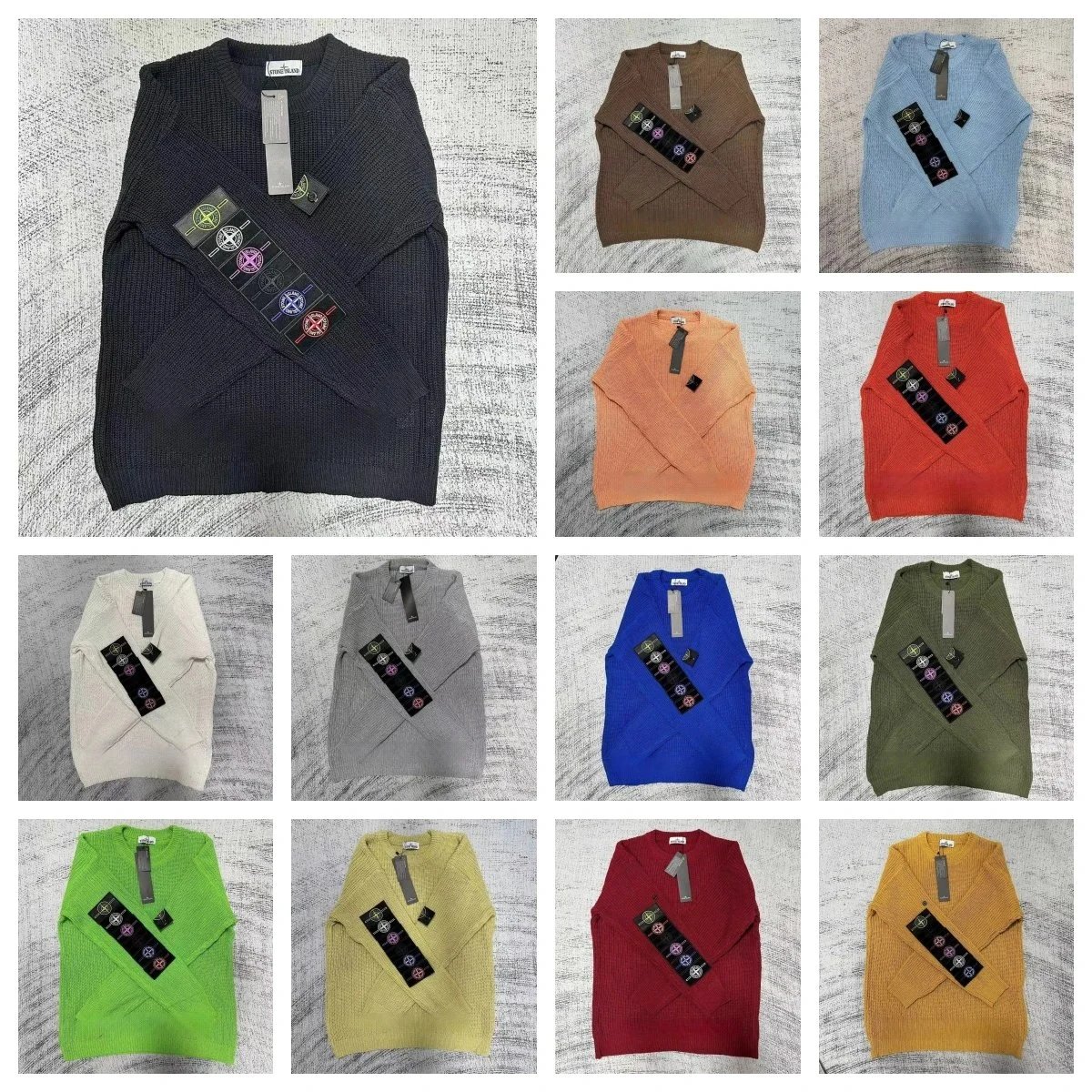 Men's Knit Sweater V-Neck Long Sleeve Casual Pullover in Multiple Colors