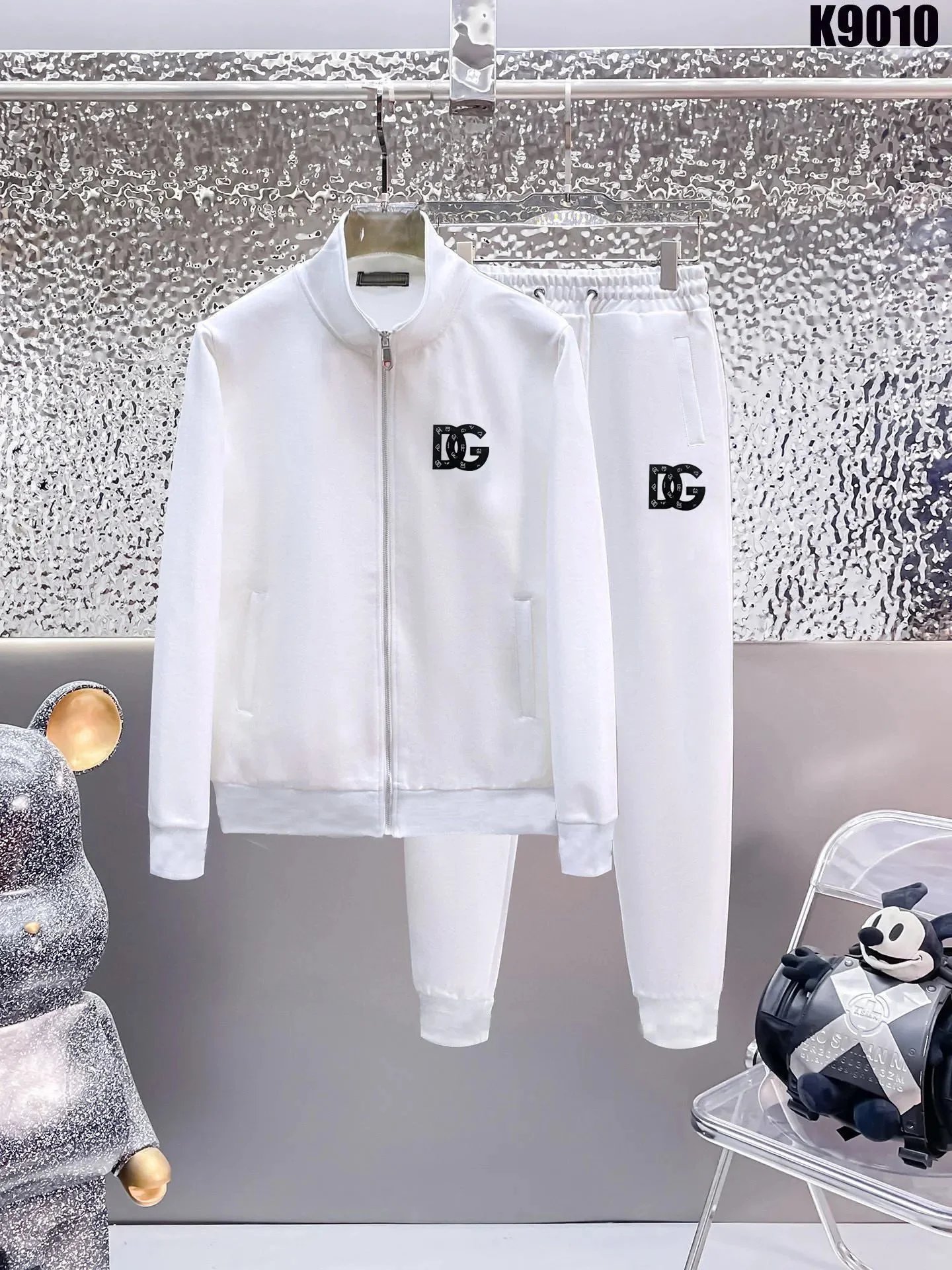 White DG Logo Track Suit Set for Men and Women