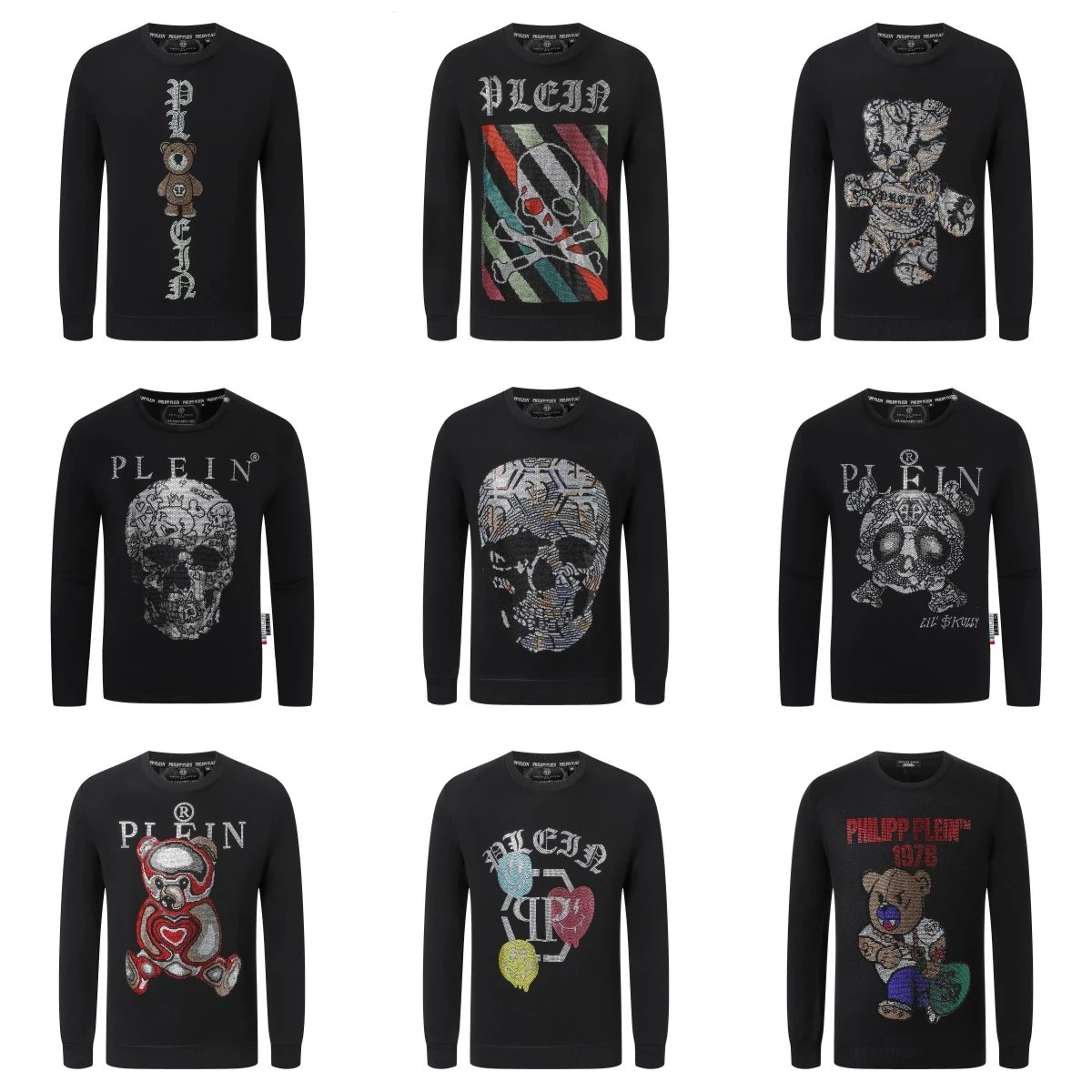 Philipp Plein Embroidered Sweaters for Men