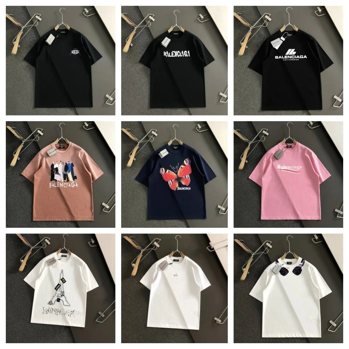 Balenciaga T-Shirts for Men and Women Fashion Streetwear
