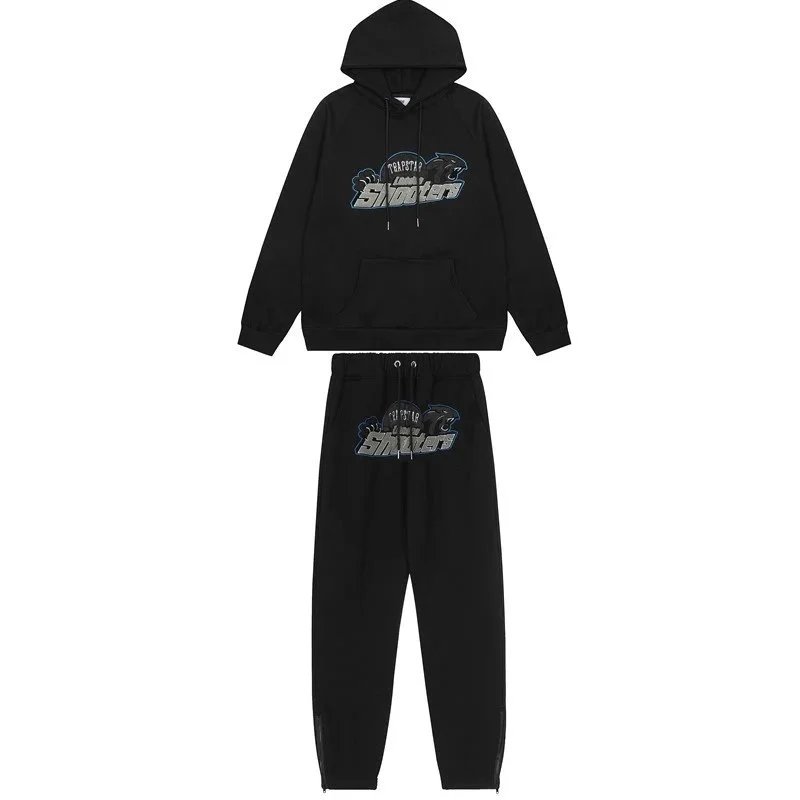 Black Shooter Hoodie and Jogger Set for Men Women