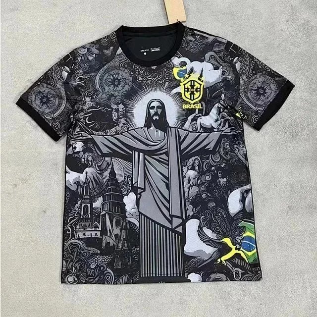 Brazil National Team Jesus Christ Art T-Shirt