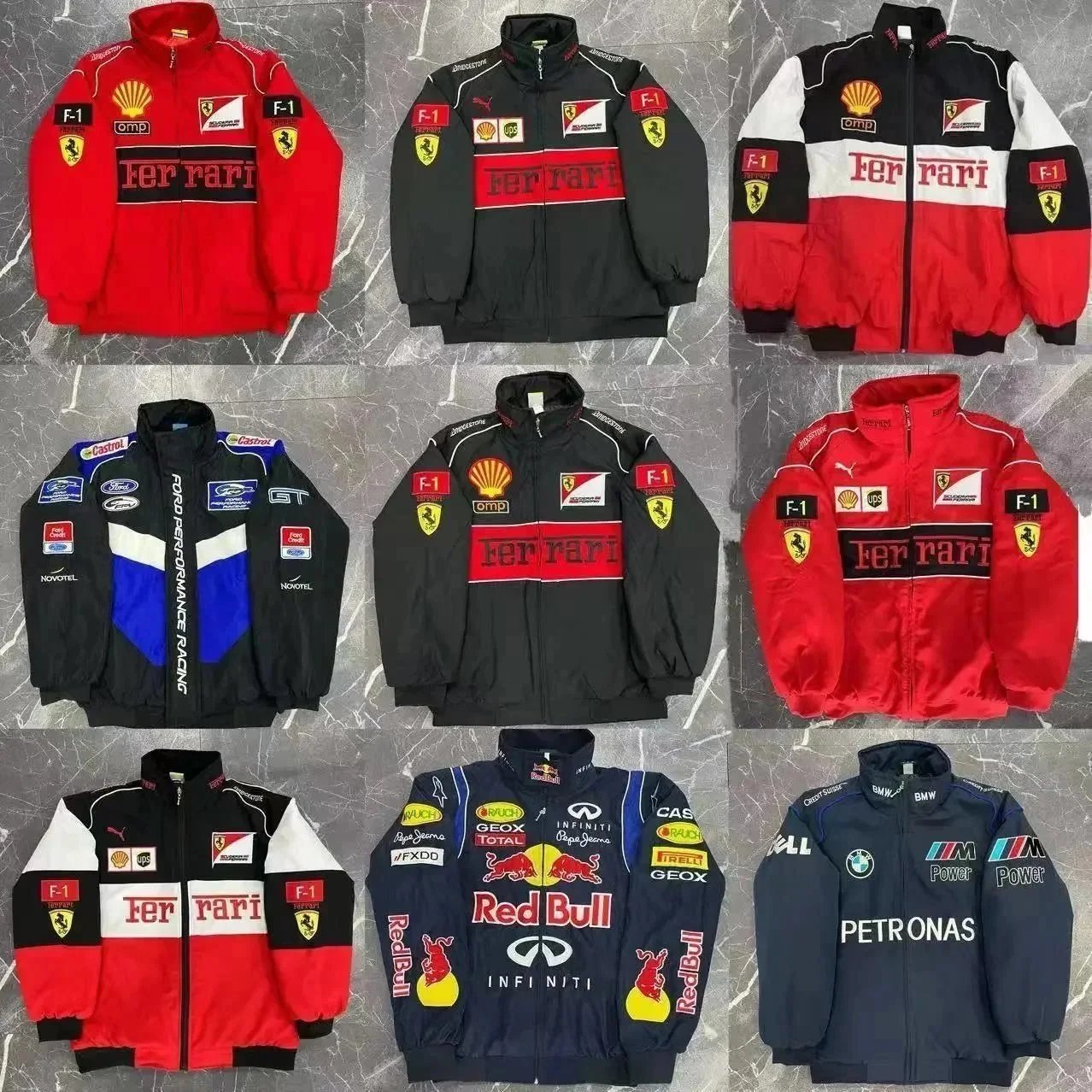 Official Ferrari F1 Racing Jacket for Men Women Fanwear
