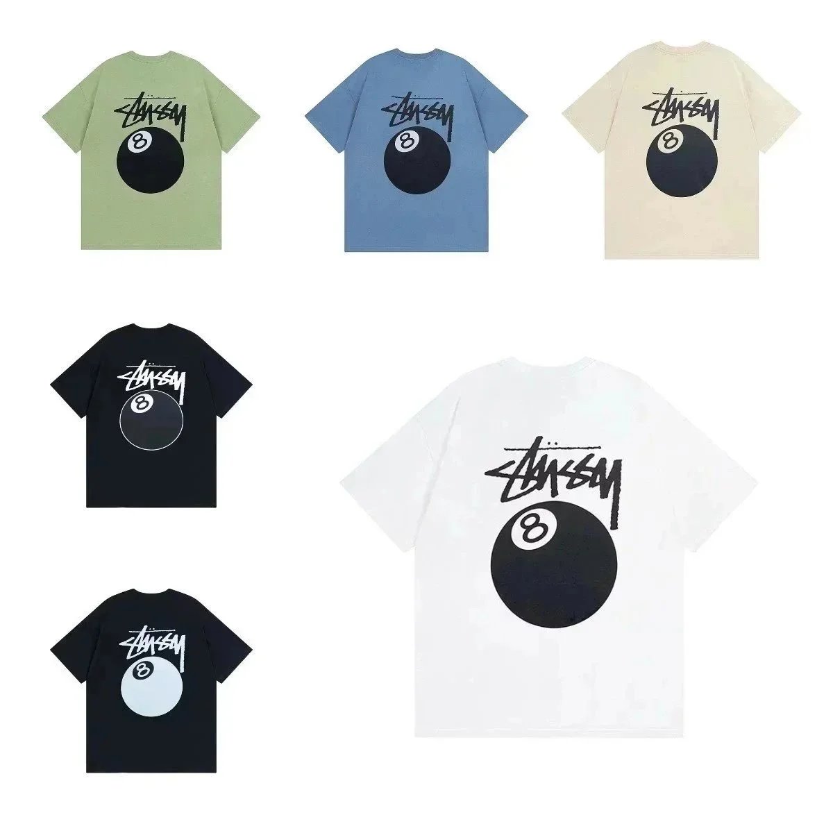 Stussy 8 Ball T-Shirt - Classic Streetwear Design