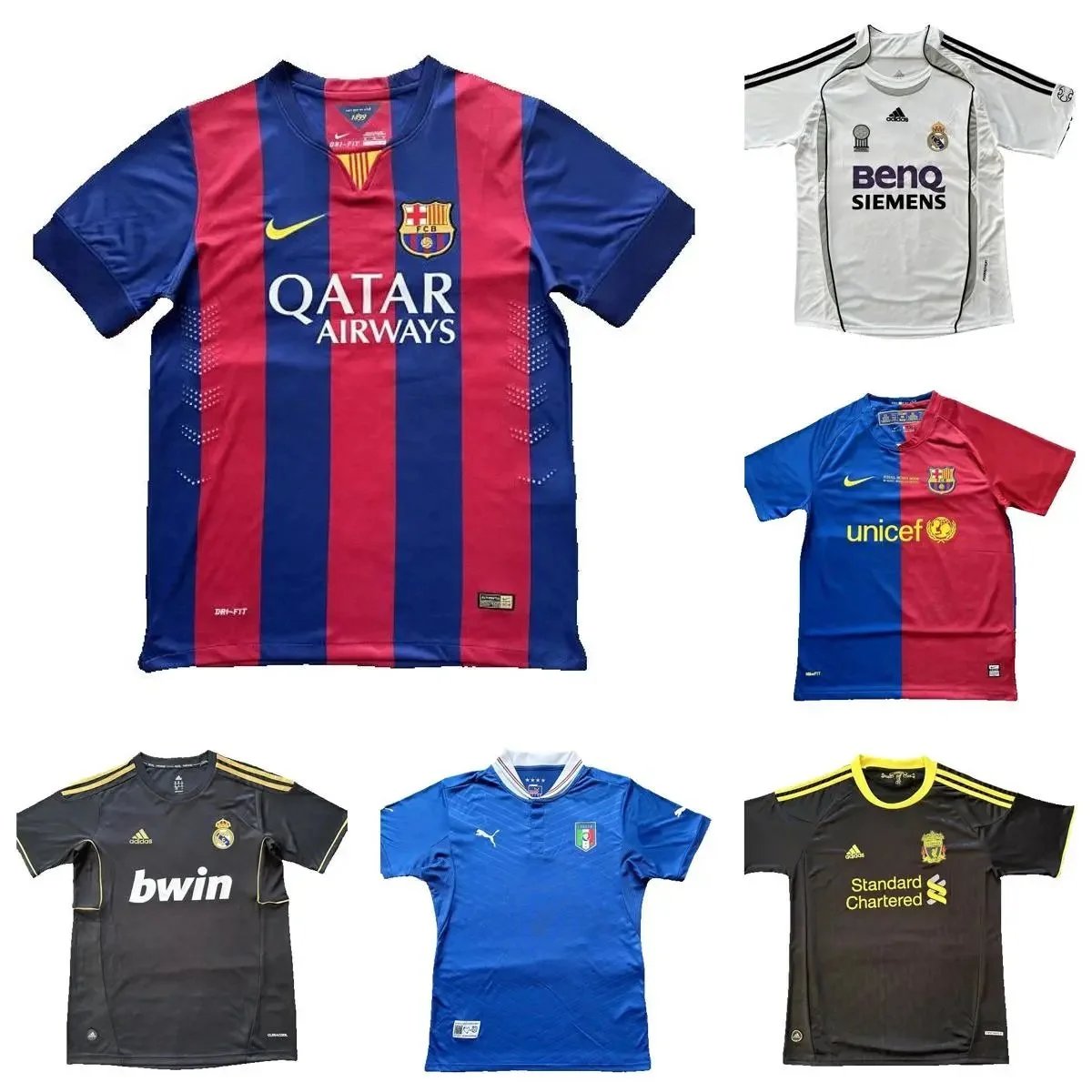 FC Barcelona Home Soccer Jersey Qatar Airways 2012-2013