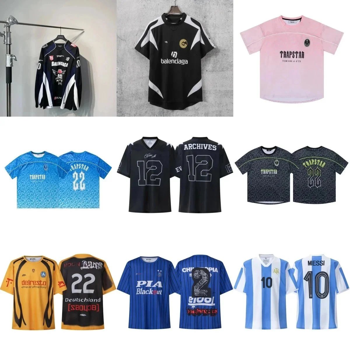 Trapstar x Balenciaga Football Jersey Collection